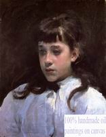 (image for) Handmade oil painting Copy paintings of famous artists John Singer Sargenti's art Young Girl Wearing